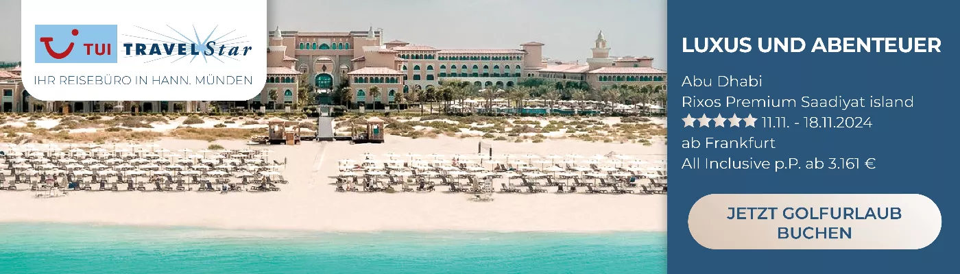Reisebüro Ideal Angebot Abu Dhabi, Rixos Premium Saadiyat island